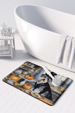 Load image into Gallery viewer, Schnauzer Fall Kitchen Pumpkins Memory Foam Kitchen Mat