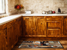 Load image into Gallery viewer, Scottish Terrier Fall Kitchen Pumpkins Runner Mat 28x58