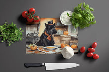 Load image into Gallery viewer, Scottish Terrier Fall Kitchen Pumpkins Glass Cutting Boards – Durable, Decorative Kitchen Art Large