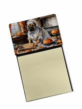 Load image into Gallery viewer, Shar Pei Fall Kitchen Pumpkins Sticky Note Holder- Refiilable Desk Accessory Note Pad