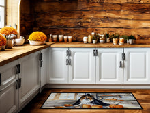 Load image into Gallery viewer, Sheltie Fall Kitchen Pumpkins Runner Mat 28x58