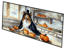 Load image into Gallery viewer, Sheltie Fall Kitchen Pumpkins Runner Mat 28x58