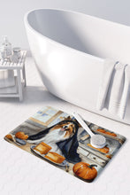 Load image into Gallery viewer, Sheltie Fall Kitchen Pumpkins Memory Foam Kitchen Mat