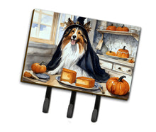 Load image into Gallery viewer, Sheltie Fall Kitchen Pumpkins Leash or Key Holder