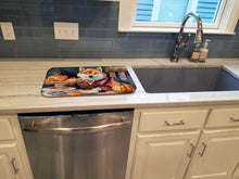 Load image into Gallery viewer, Shiba Inu Fall Kitchen Pumpkins Dish Drying Mat