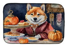 Load image into Gallery viewer, Shiba Inu Fall Kitchen Pumpkins Dish Drying Mat