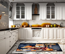 Load image into Gallery viewer, Shiba Inu Fall Kitchen Pumpkins Runner Mat 28x58