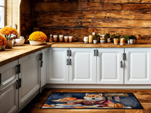 Load image into Gallery viewer, Shiba Inu Fall Kitchen Pumpkins Runner Mat 28x58
