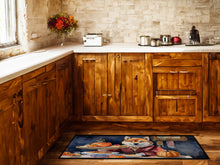 Load image into Gallery viewer, Shiba Inu Fall Kitchen Pumpkins Runner Mat 28x58