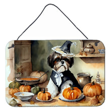 Load image into Gallery viewer, Shih Tzu Fall Kitchen Pumpkins Wall or Door Hanging Prints