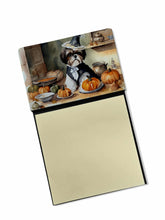 Load image into Gallery viewer, Shih Tzu Fall Kitchen Pumpkins Sticky Note Holder- Refiilable Desk Accessory Note Pad