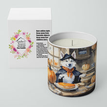 Load image into Gallery viewer, Siberian Husky Fall Kitchen Pumpkins Decorative Soy Candle