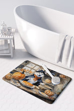 Load image into Gallery viewer, Siberian Husky Fall Kitchen Pumpkins Memory Foam Kitchen Mat