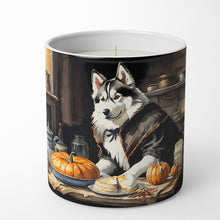 Load image into Gallery viewer, Siberian Husky Fall Kitchen Pumpkins Decorative Soy Candle