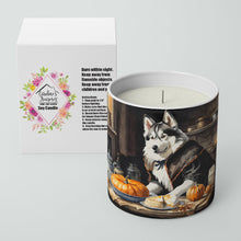 Load image into Gallery viewer, Siberian Husky Fall Kitchen Pumpkins Decorative Soy Candle