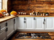 Load image into Gallery viewer, Siberian Husky Fall Kitchen Pumpkins Runner Mat 28x58