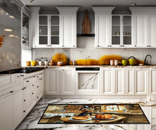 Load image into Gallery viewer, Silky Terrier Fall Kitchen Pumpkins Runner Mat 28x58