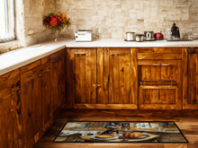 Load image into Gallery viewer, Silky Terrier Fall Kitchen Pumpkins Runner Mat 28x58