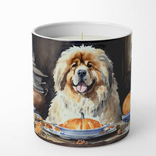 Load image into Gallery viewer, Tibetan Mastiff Fall Kitchen Pumpkins Decorative Soy Candle