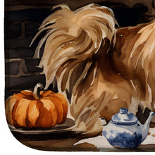 Load image into Gallery viewer, Tibetan Spaniel Fall Kitchen Pumpkins Dish Drying Mat