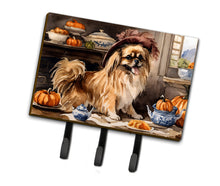 Load image into Gallery viewer, Tibetan Spaniel Fall Kitchen Pumpkins Leash or Key Holder