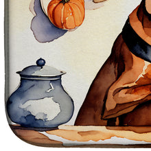 Load image into Gallery viewer, Vizsla Fall Kitchen Pumpkins Dish Drying Mat