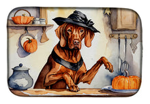 Load image into Gallery viewer, Vizsla Fall Kitchen Pumpkins Dish Drying Mat