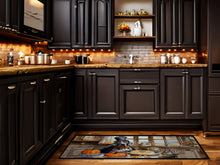 Load image into Gallery viewer, Weimaraner Fall Kitchen Pumpkins Runner Mat 28x58