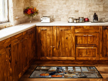Load image into Gallery viewer, Weimaraner Fall Kitchen Pumpkins Runner Mat 28x58