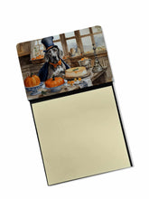 Load image into Gallery viewer, Weimaraner Fall Kitchen Pumpkins Sticky Note Holder- Refiilable Desk Accessory Note Pad