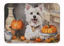Load image into Gallery viewer, Westie Fall Kitchen Pumpkins Memory Foam Kitchen Mat
