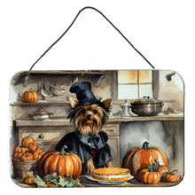 Load image into Gallery viewer, Yorkie Fall Kitchen Pumpkins Wall or Door Hanging Prints