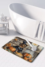 Load image into Gallery viewer, Yorkie Fall Kitchen Pumpkins Memory Foam Kitchen Mat