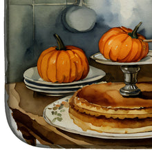 Load image into Gallery viewer, Yorkie Fall Kitchen Pumpkins Dish Drying Mat