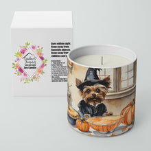 Load image into Gallery viewer, Yorkie Fall Kitchen Pumpkins Decorative Soy Candle