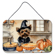 Load image into Gallery viewer, Yorkie Fall Kitchen Pumpkins Wall or Door Hanging Prints