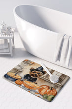 Load image into Gallery viewer, Yorkie Fall Kitchen Pumpkins Memory Foam Kitchen Mat