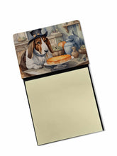 Load image into Gallery viewer, Basset Hound Fall Kitchen Pumpkins Sticky Note Holder- Refiilable Desk Accessory Note Pad
