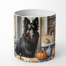 Load image into Gallery viewer, Belgian Sheepdog Fall Kitchen Pumpkins Decorative Soy Candle