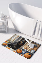 Load image into Gallery viewer, Belgian Sheepdog Fall Kitchen Pumpkins Memory Foam Kitchen Mat