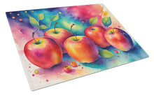 Load image into Gallery viewer, Colorful Apples Glass Cutting Boards – Durable, Decorative Kitchen Art Large