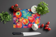 Load image into Gallery viewer, Colorful Apples Glass Cutting Boards – Durable, Decorative Kitchen Art Large