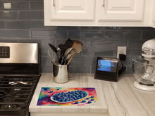 Load image into Gallery viewer, Colorful Blueberries Glass Cutting Boards – Durable, Decorative Kitchen Art Large