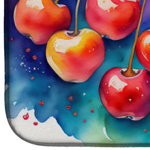 Load image into Gallery viewer, Colorful Cherries Dish Drying Mat