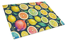 Load image into Gallery viewer, Colorful Lemons Glass Cutting Boards – Durable, Decorative Kitchen Art Large