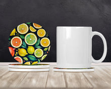 Load image into Gallery viewer, Colorful Lemons Large Sandstone Coasters Pack of 4