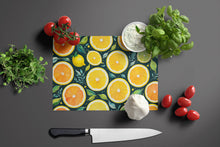 Load image into Gallery viewer, Colorful Lemons Glass Cutting Boards – Durable, Decorative Kitchen Art Large