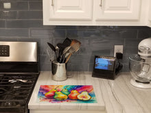 Load image into Gallery viewer, Colorful Pears Glass Cutting Boards – Durable, Decorative Kitchen Art Large