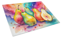 Load image into Gallery viewer, Colorful Pears Glass Cutting Boards – Durable, Decorative Kitchen Art Large