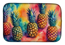 Load image into Gallery viewer, Colorful Pineapples Dish Drying Mat